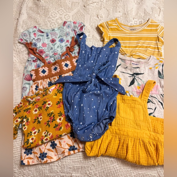 Carter's Other - Bundle of baby girl dresses and clothes 18mo